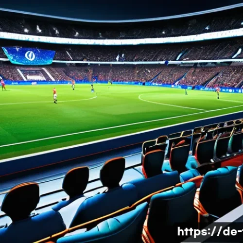 FC온라인 비공식 모드 - A hyper-realistic soccer stadium scene during a FIFA Online match enhanced with high-resolution text...